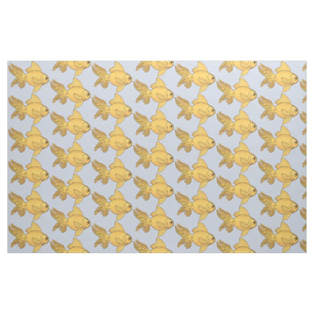 Fish illustration custom fabric (Fat Quarter)