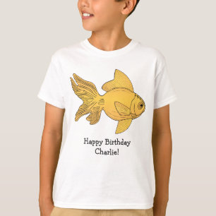 Fish illustration custom text clothing T-Shirt