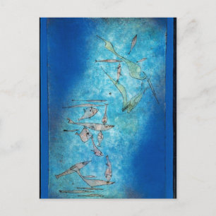 Fish Image by Paul Klee Postcard