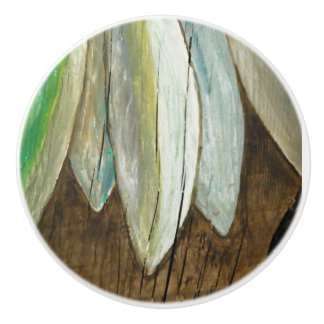 Fish in driftwood ceramic knob