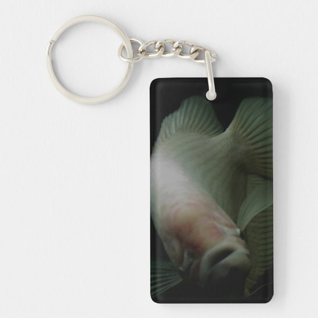Fish in Tank Portrait  Keychain (Front)
