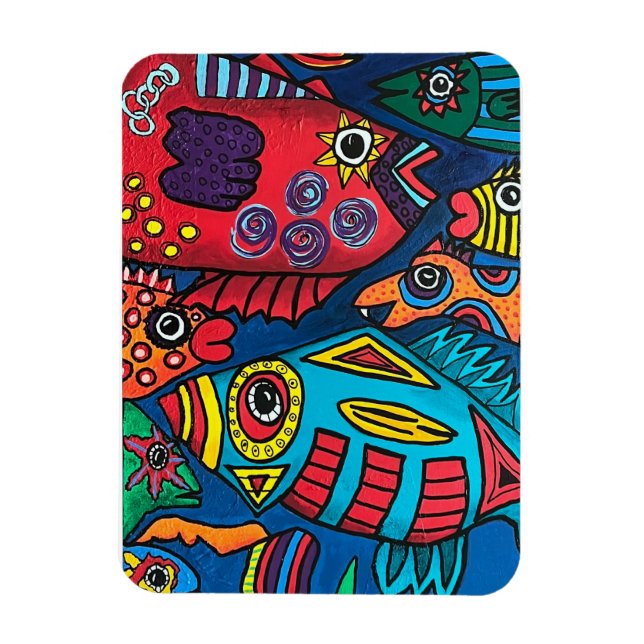 Fish in the Fast Lane Magnet (Vertical)