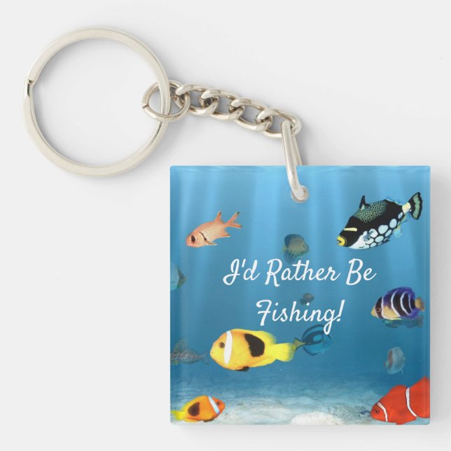 Fish In The Ocean  Keychain (Front)