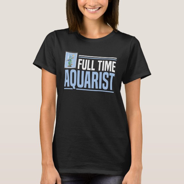 Fish Keeper Aquarium Junkie Aquarist Saltwater Tan T-Shirt (Front)