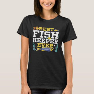 Fish Keeper Aquarium Junkie Aquarist Saltwater Tan T-Shirt