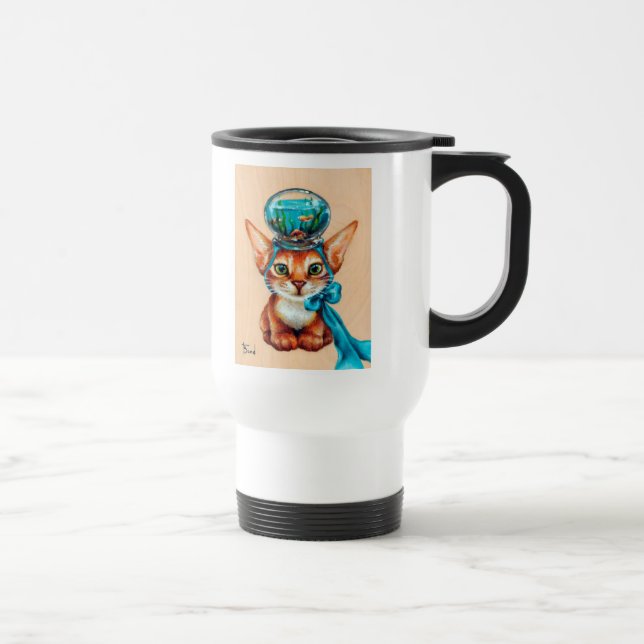 fish keeper travel mug (Right)