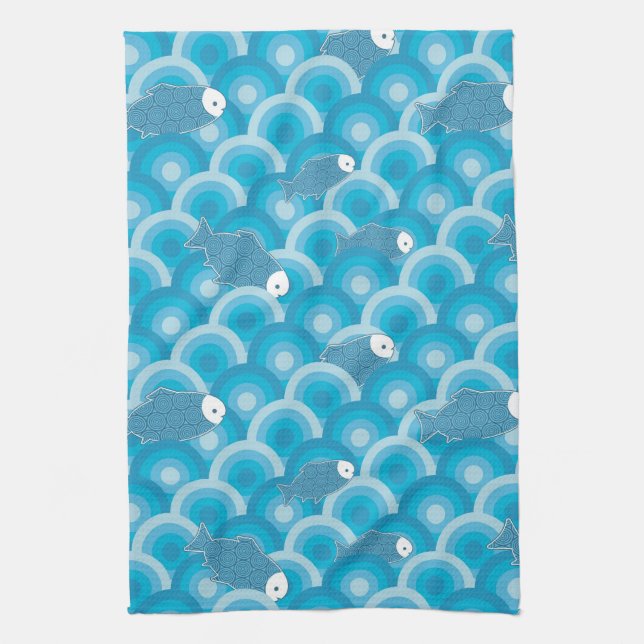 Fish Kitchen Towel (Vertical)