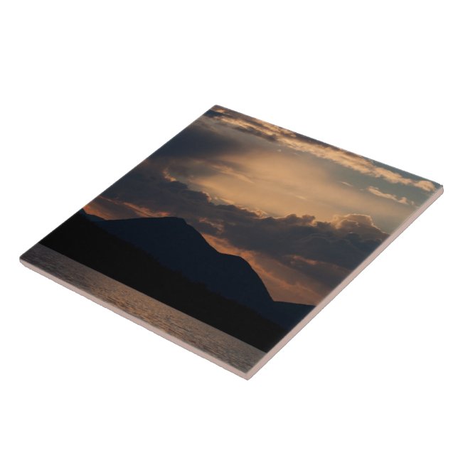Fish Lake Sunset; No Text Tile (Side)
