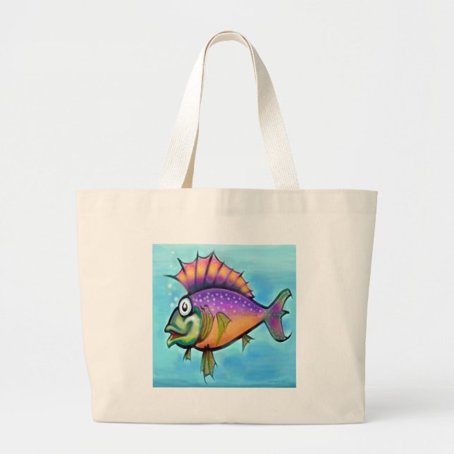 Fish Large Tote Bag (Front)