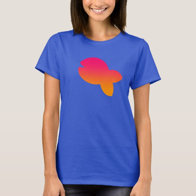 Fish Logo Blue T-Shirt (Front)