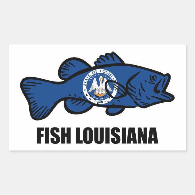 Fish Louisiana Sticker (Front)