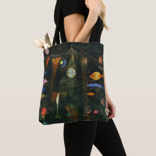 Fish Magic, Paul Klee Abstract Art Tote Bag