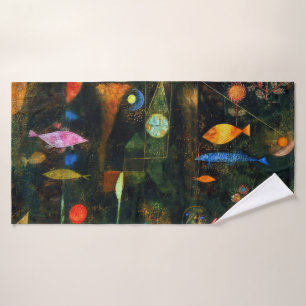 Fish Magic, Paul Klee Bath Towel