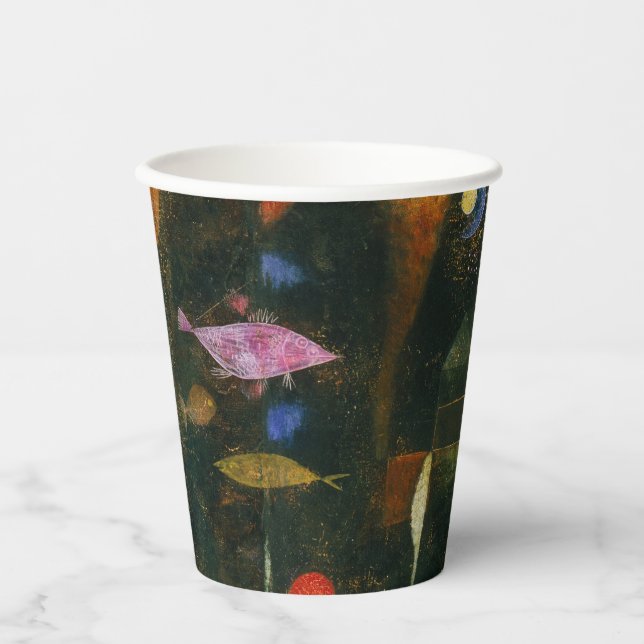 Fish Magic - Paul Klee Paper Cups (Front)