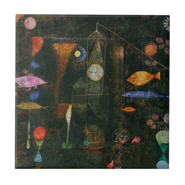 Fish Magic - Paul Klee Tile (Front)