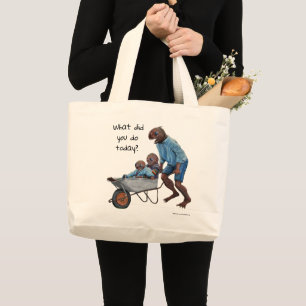 Fish Man Autumn Fun Fantasy Art Tote Bag