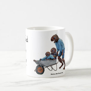Fish Man Autumn Fun Ride Fantasy Art Coffee Mug
