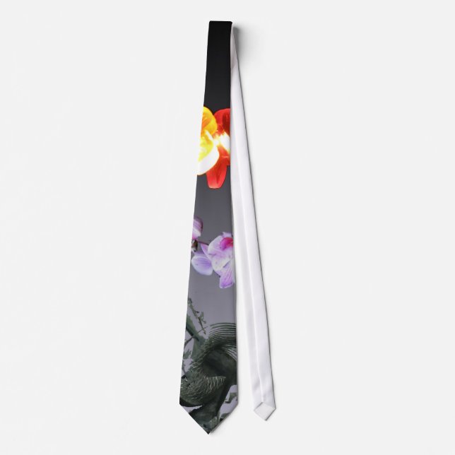 Fish Mermaid Butterfly Flower Fairy Lights Tie (Front)