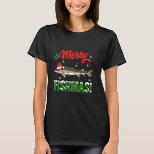 Fish Merry Christmas Sturgeon Fishing  Pyjamas T-Shirt
