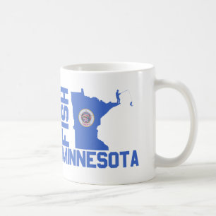 Fish Minnesota State Outline Coffee Mug