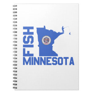 Fish Minnesota State Outline Notebook