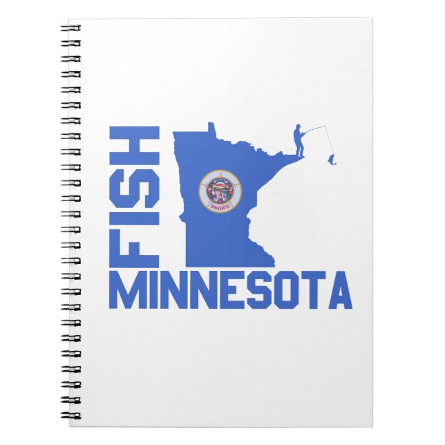 Fish Minnesota State Outline Notebook (Front)