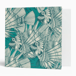 fish mirage teal binder
