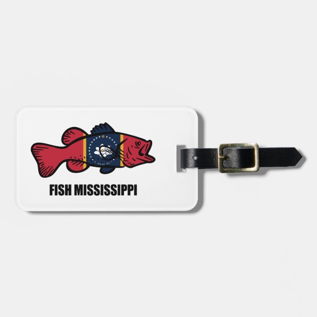 Fish Mississippi Luggage Tag (Front Horizontal)