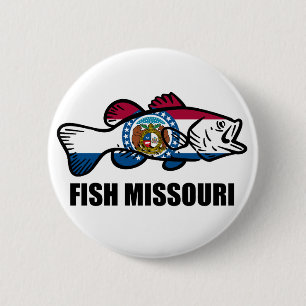 Fish Missouri 2 Inch Round Button