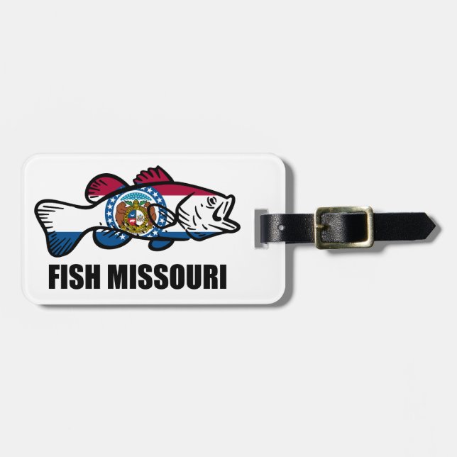 Fish Missouri Luggage Tag (Front Horizontal)
