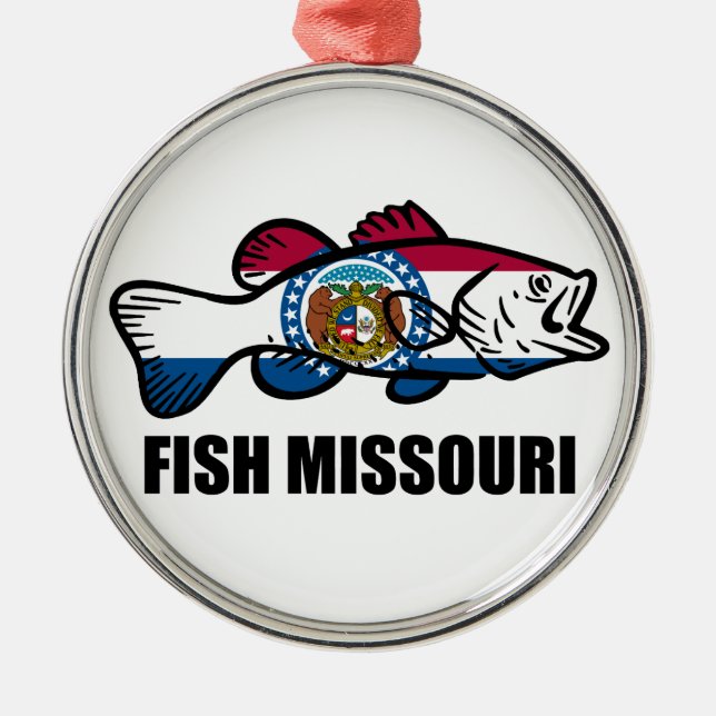 Fish Missouri Metal Ornament (Front)