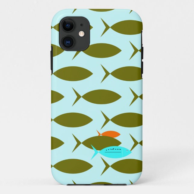 Fish, modern Case-Mate iPhone case (Back)