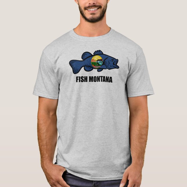 Fish Montana Bass T-Shirt (Front)