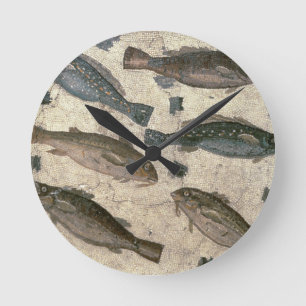 Fish (mosaic) round clock