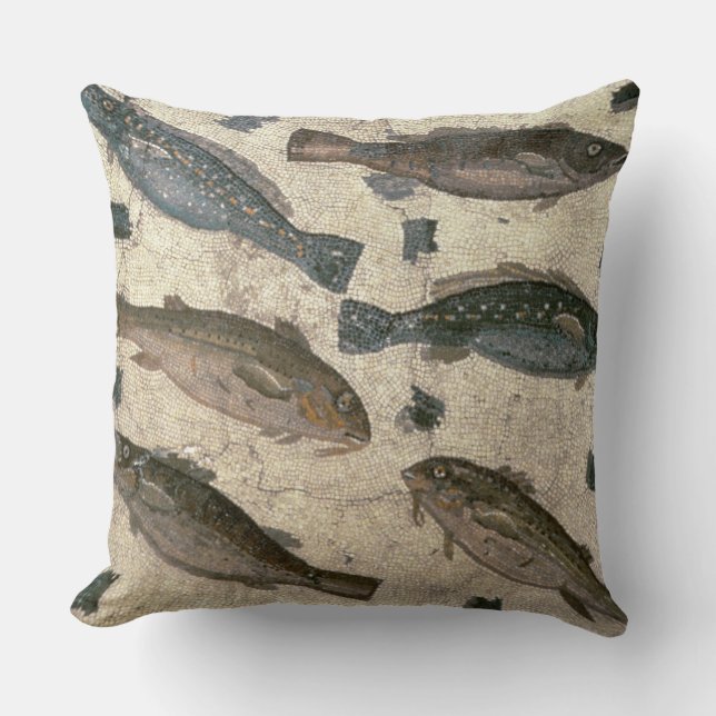 Fish (mosaic) throw pillow (Front)