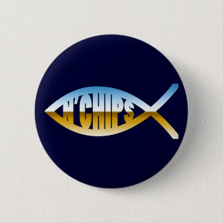 Fish N'Chips 2 Inch Round Button