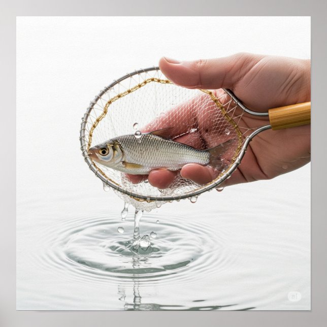 Fish Net Graphic Poster (Front)