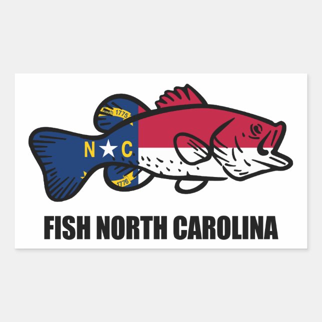 Fish North Carolina Sticker (Front)