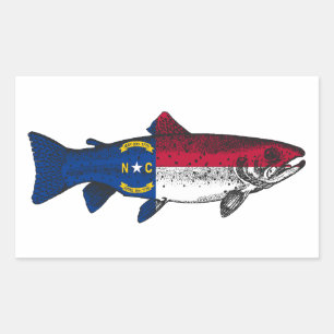Fish North Carolina Trout Sticker