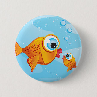 FISH - Olive & Pickle :: 2 Inch Round Button