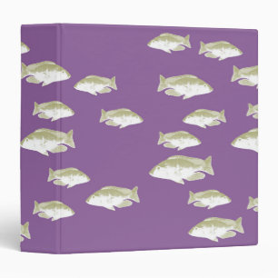 Fish on purple binder