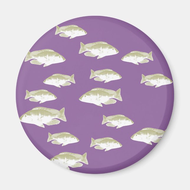 Fish on purple magnet (Front)