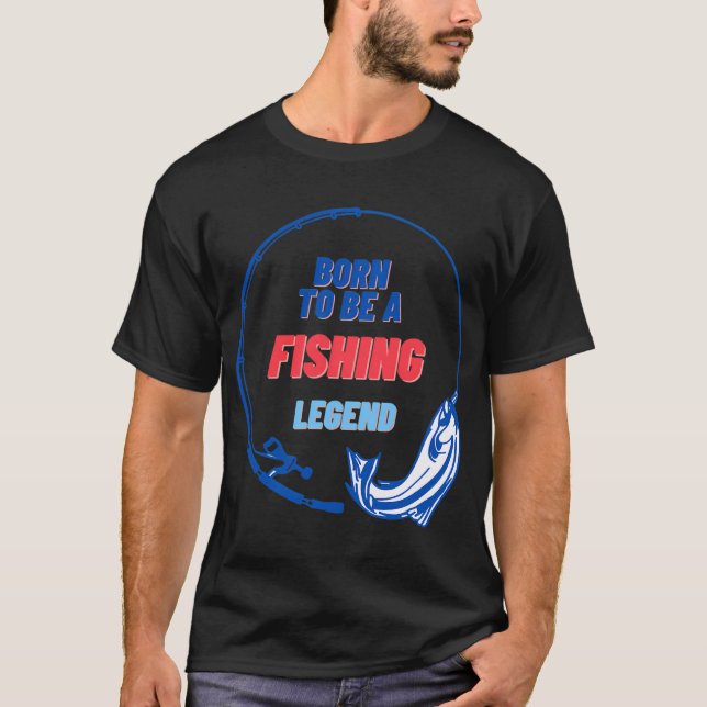 Fish on walleye colour T-Shirt (Front)