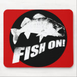 Fish on walleye mouse pad<br><div class="desc">Fish on walleye</div>