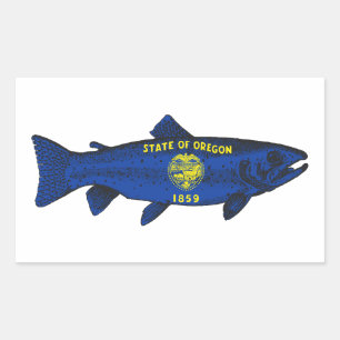 Fish Oregon Trout Sticker