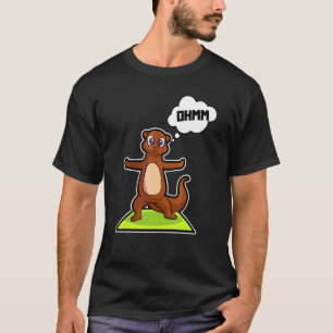 Fish Otter Yoga Poses Sport Gymnastics Ohm Heartbe T-Shirt