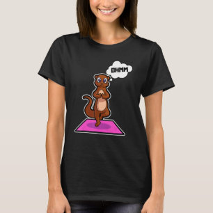 Fish Otter Yoga Poses Sport Gymnastics Ohm Heartbe T-Shirt