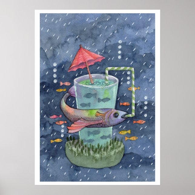 Fish Out Of Water Art Print (Front)