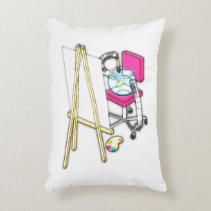 Fish Painter ("Water Colour") - Accent Pillow