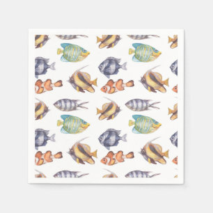 Fish Paper Napkins, Under the Sea Party Supplies Napkin